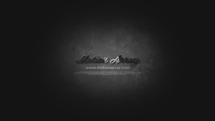 神秘的烟雾标志素材库精选AE模板