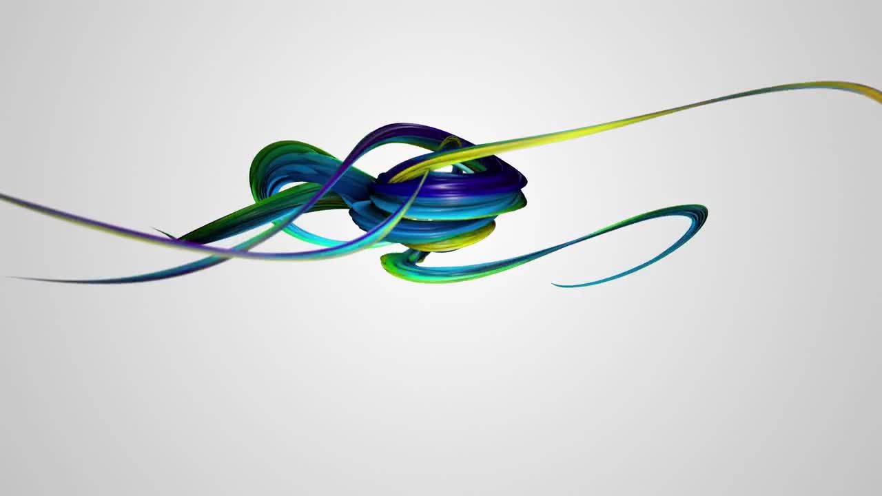 3D线条环绕效果广告徽标显示素材库精选AE模板