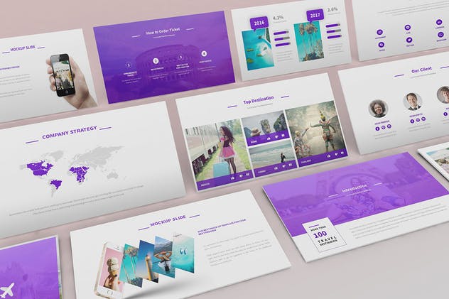 旅游代理旅行社宣传PPT幻灯片模板 Travel Agency Powerpoint Presentation插图(2)