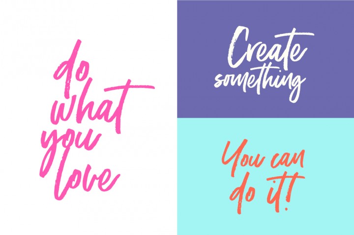 Moonstone Brush Font插图2