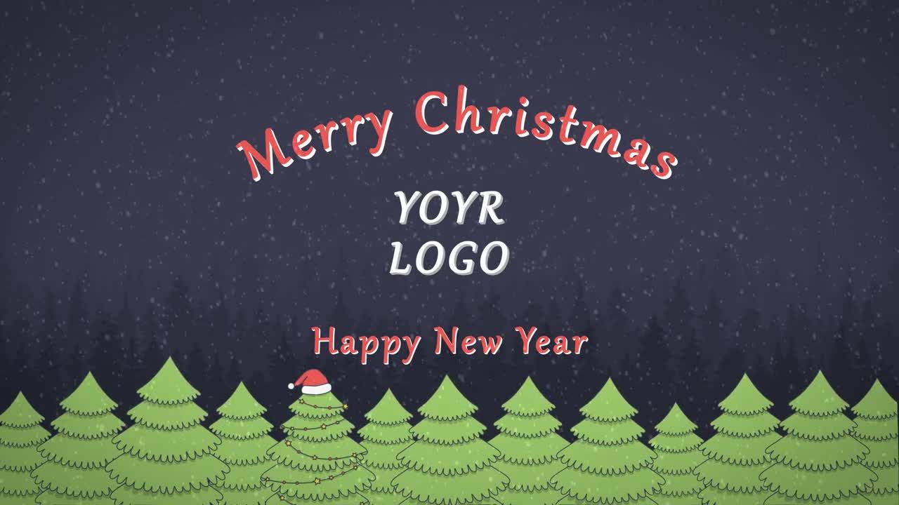 圣诞标志时尚揭示素材库精选AE模板