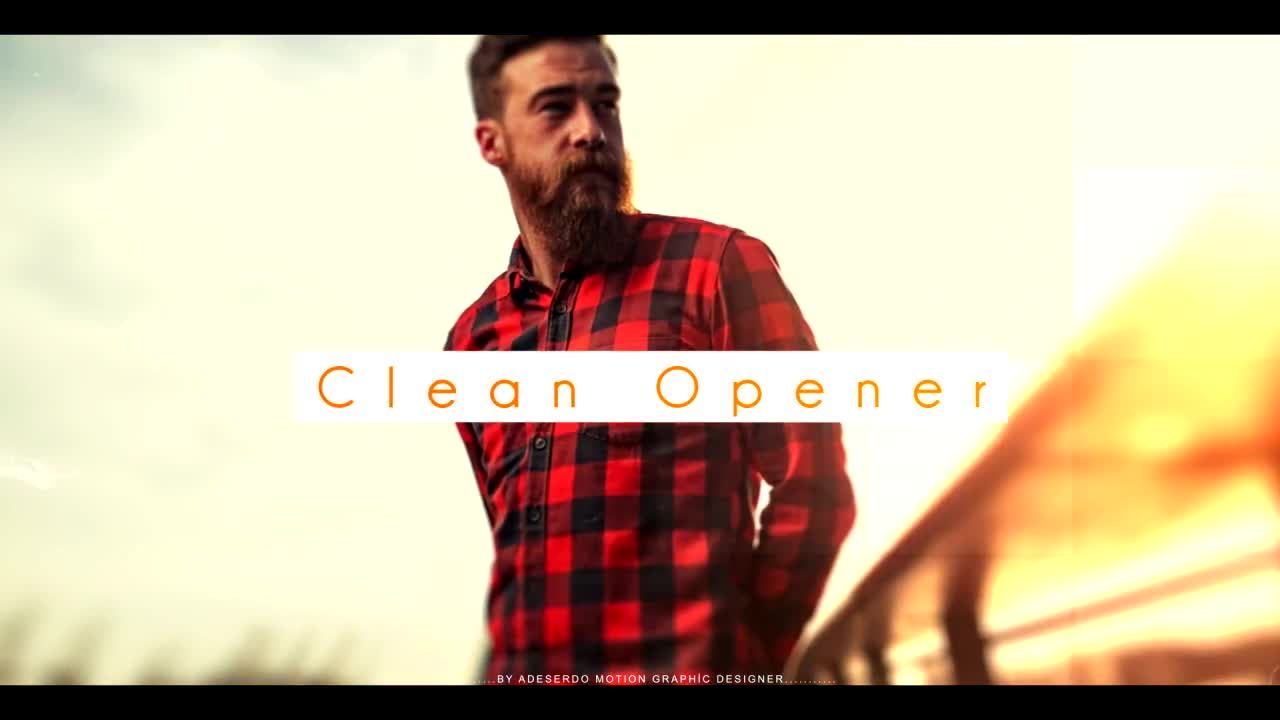 清洁开场白动画素材库精选AE模板