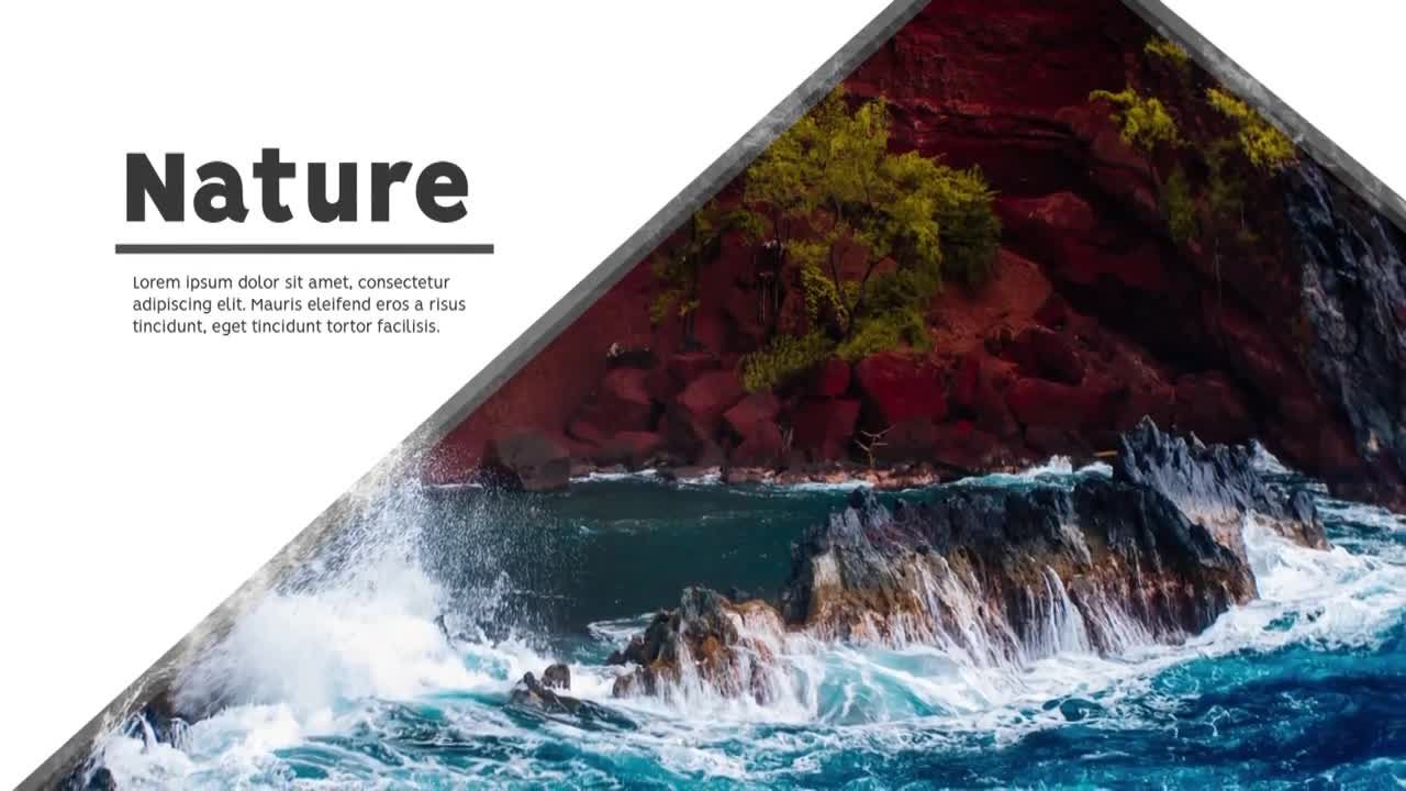 电影自然景观幻灯片照片展示素材库精选PR模板