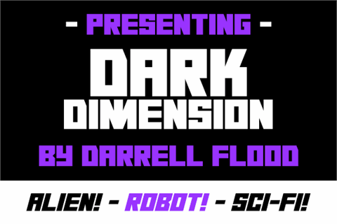 Dark Dimension font素材之家精选英文字体