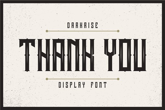 Darkrise Typeface Font插图4