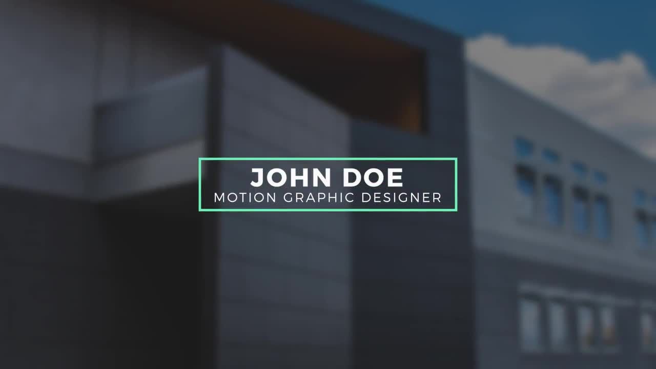 20个优雅标题动画素材库精选AE模板