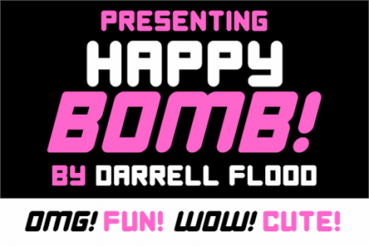 Happy Bomb font素材之家精选英文字体