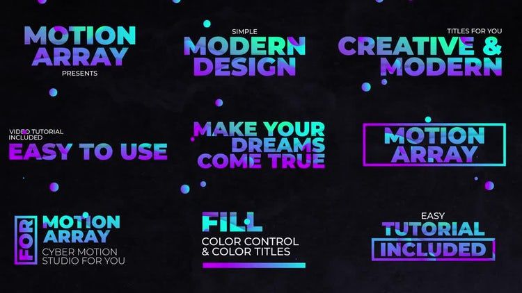 乐趣时尚的波浪标题素材库精选AE模板