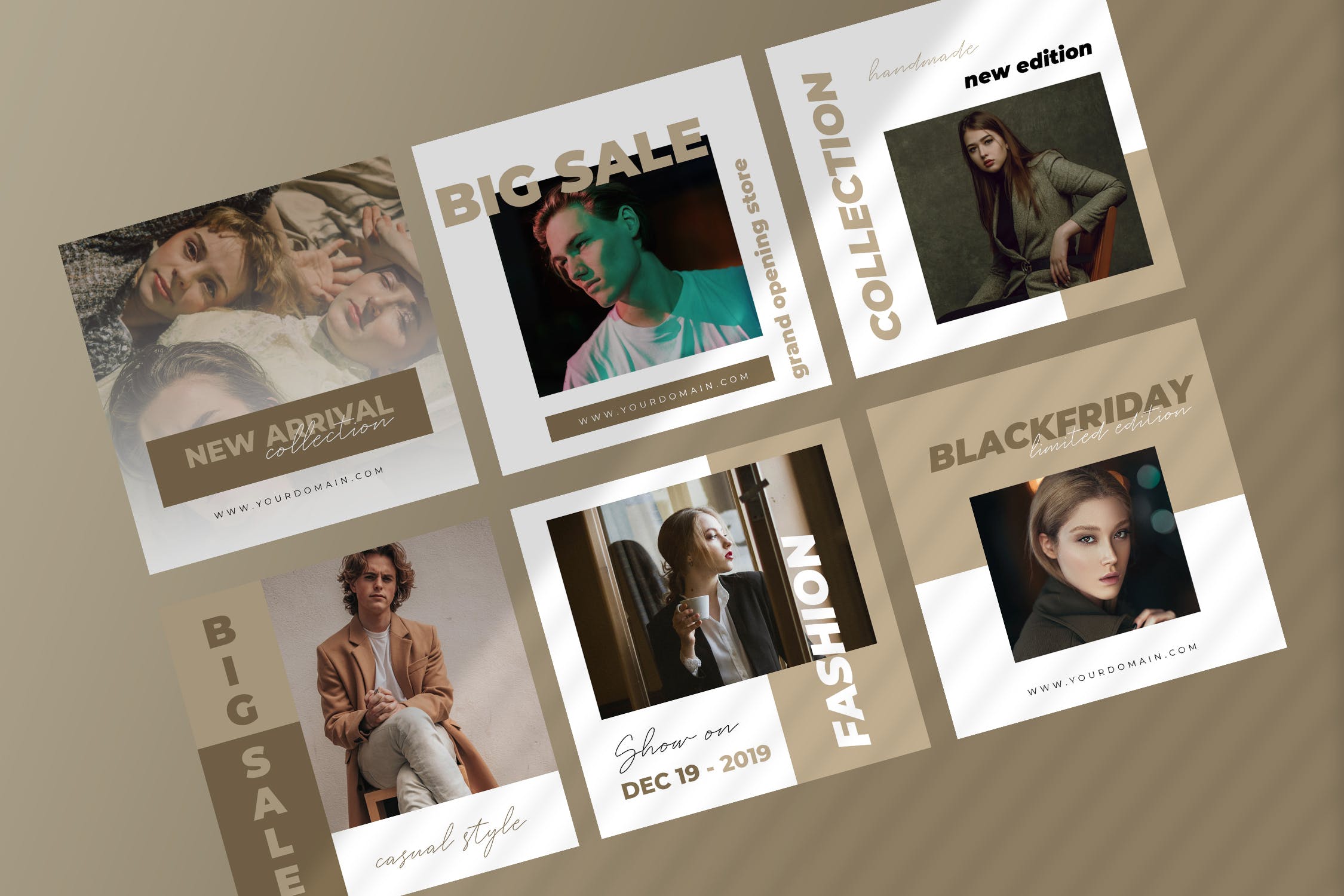 时尚大牌社交促销广告设计模板素材库精选 Ten – Social Media Kit插图(2)