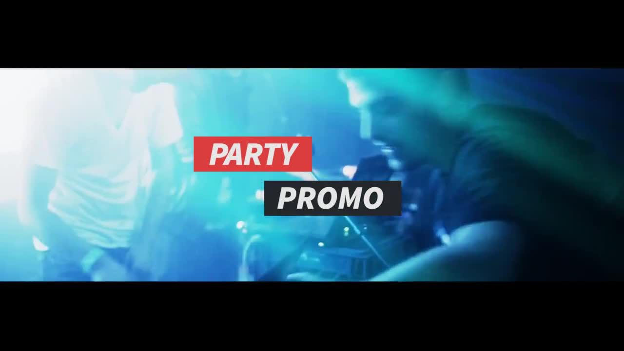 时尚酷炫的聚会派对视频PR模板