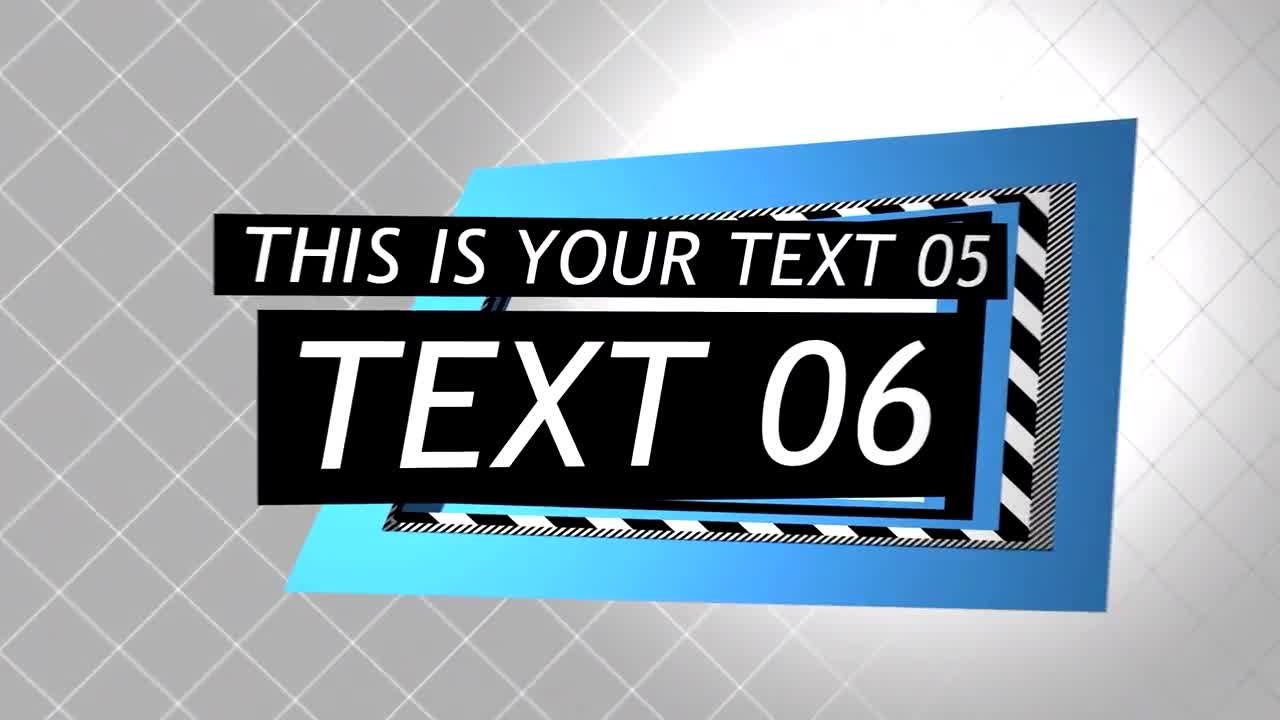 16条标题文本动态动画素材库精选AE模板