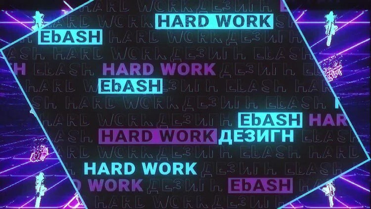 独特现代的故障效果简介素材库精选AE模板