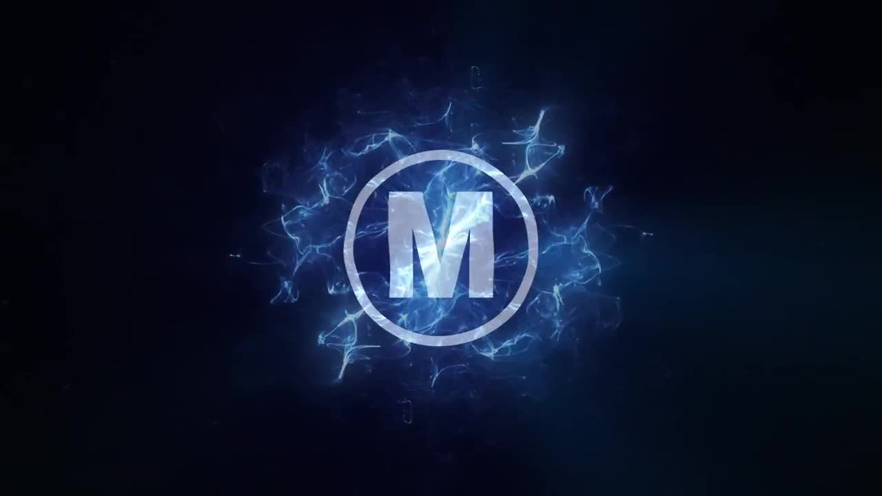 华丽精美霓虹灯发光火花展示徽标素材库精选AE模板