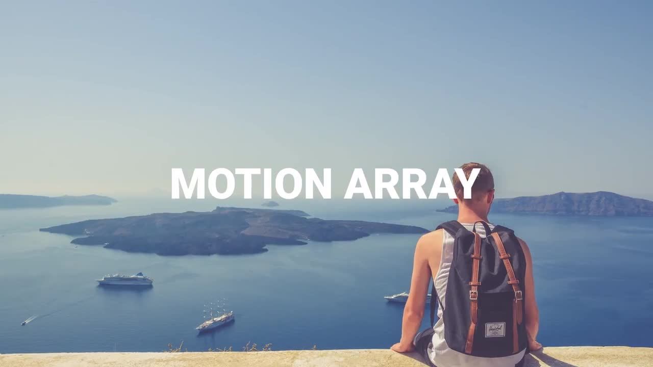 假期旅行开场白转场过渡效果素材库精选AE模板