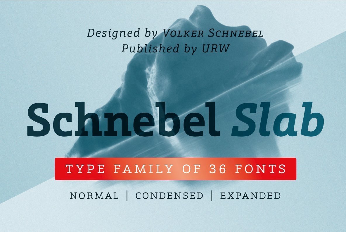 Schnebel Slab Font Family素材之家精选英文字体