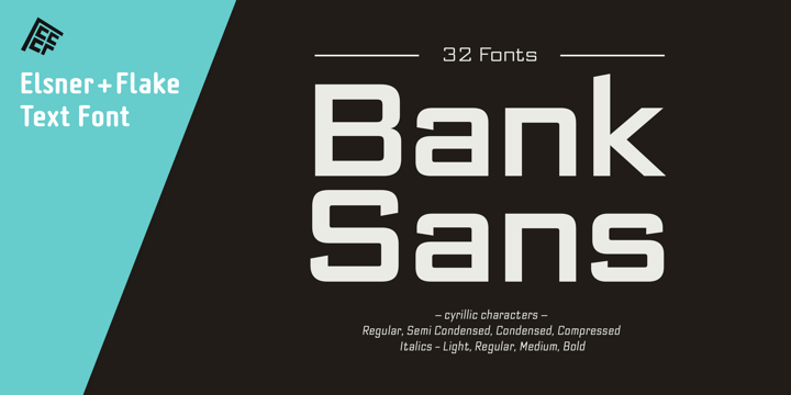 Bank Sans EF Font Family素材之家精选英文字体