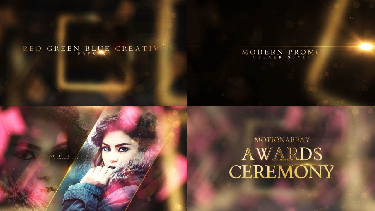 炫酷明亮动态盛典开场动画素材库精选AE模板