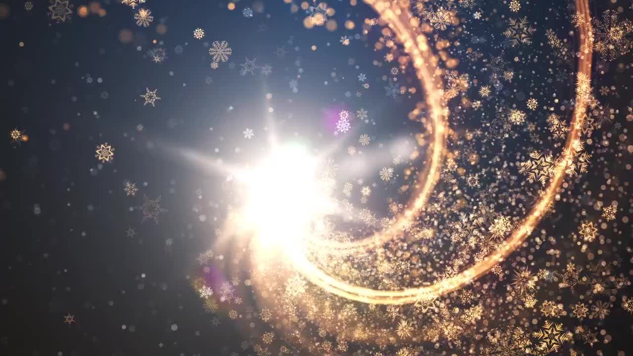 光迹圣诞节标志素材库精选AE模板