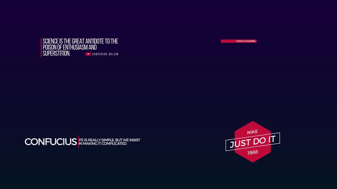 10个动态标题AE动画模板