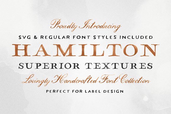 Hamilton SVG Font Collection素材之家精选英文字体