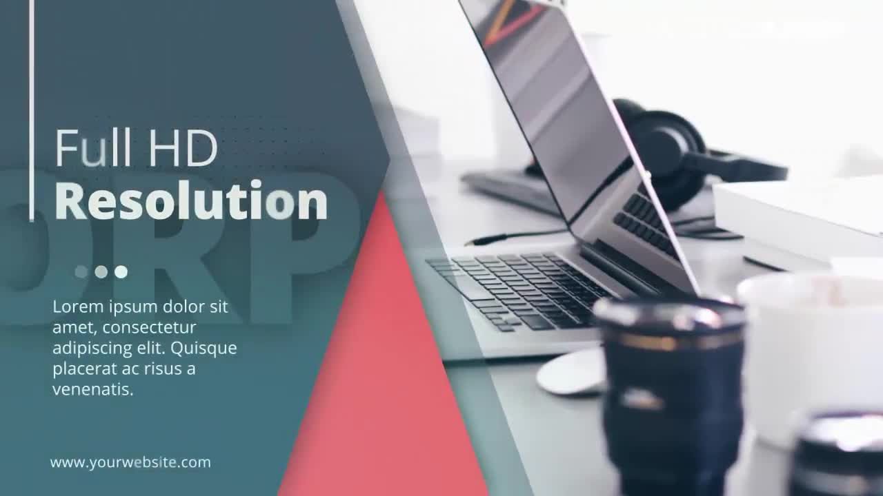 具有现代文本动画和时尚的过渡效果的企业宣传模板素材库精选AE模板