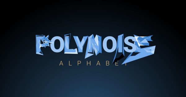 多边形变形动画字体字幕素材库精选AE模板 PolyNoise Alphabet – Animated Typeface