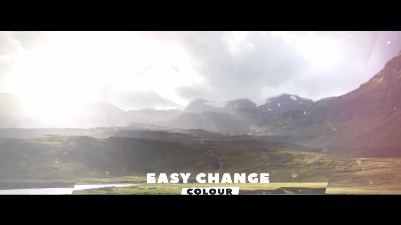 设计精美的动画故障毛刺失真幻灯片素材库精选AE模板