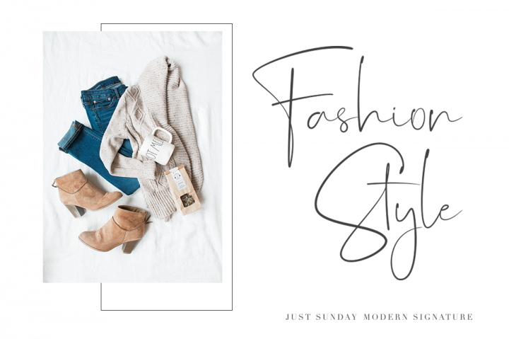 Just Sunday Font插图3