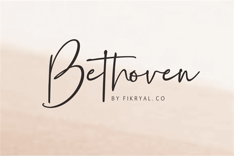 Bethoven font素材之家精选英文字体