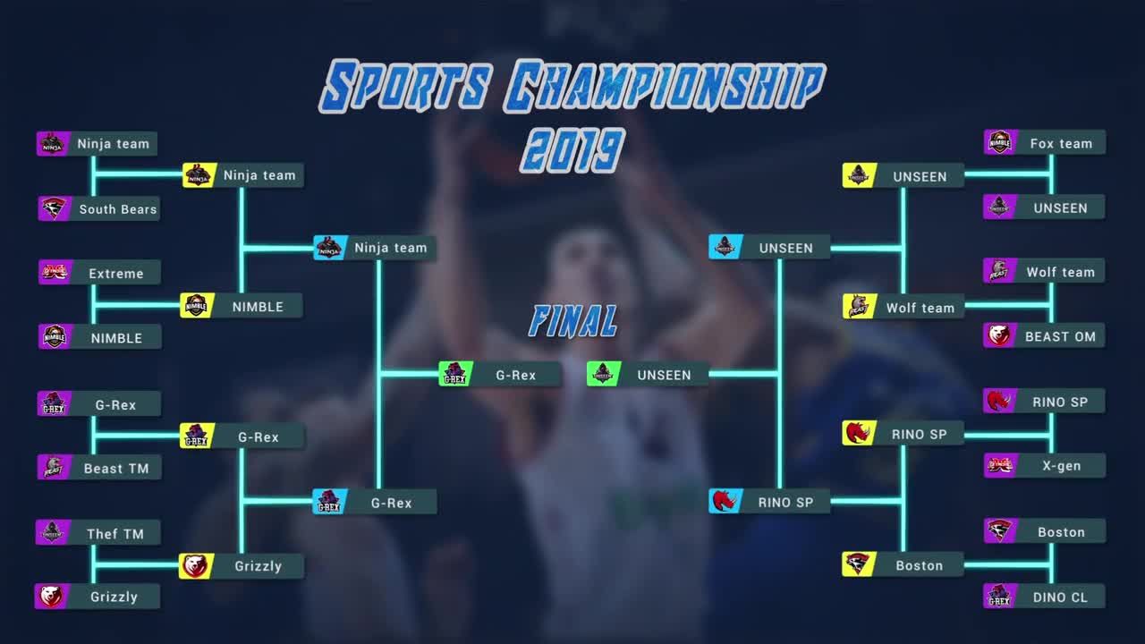 简洁独特的体育比赛介绍素材库精选AE模板