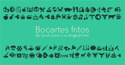 Bocartes fritos font素材之家精选英文字体