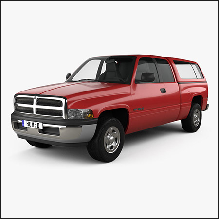 Dodge Ram 1500 Club Cab ST 1999 道奇SUV越野车素材之家精选3D模型