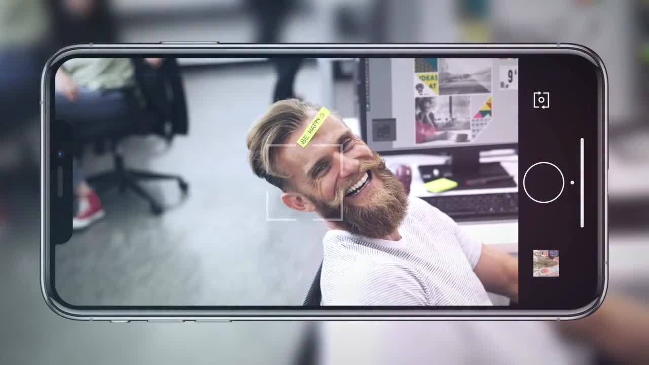 时尚的自拍照片幻灯片素材库精选AE模板