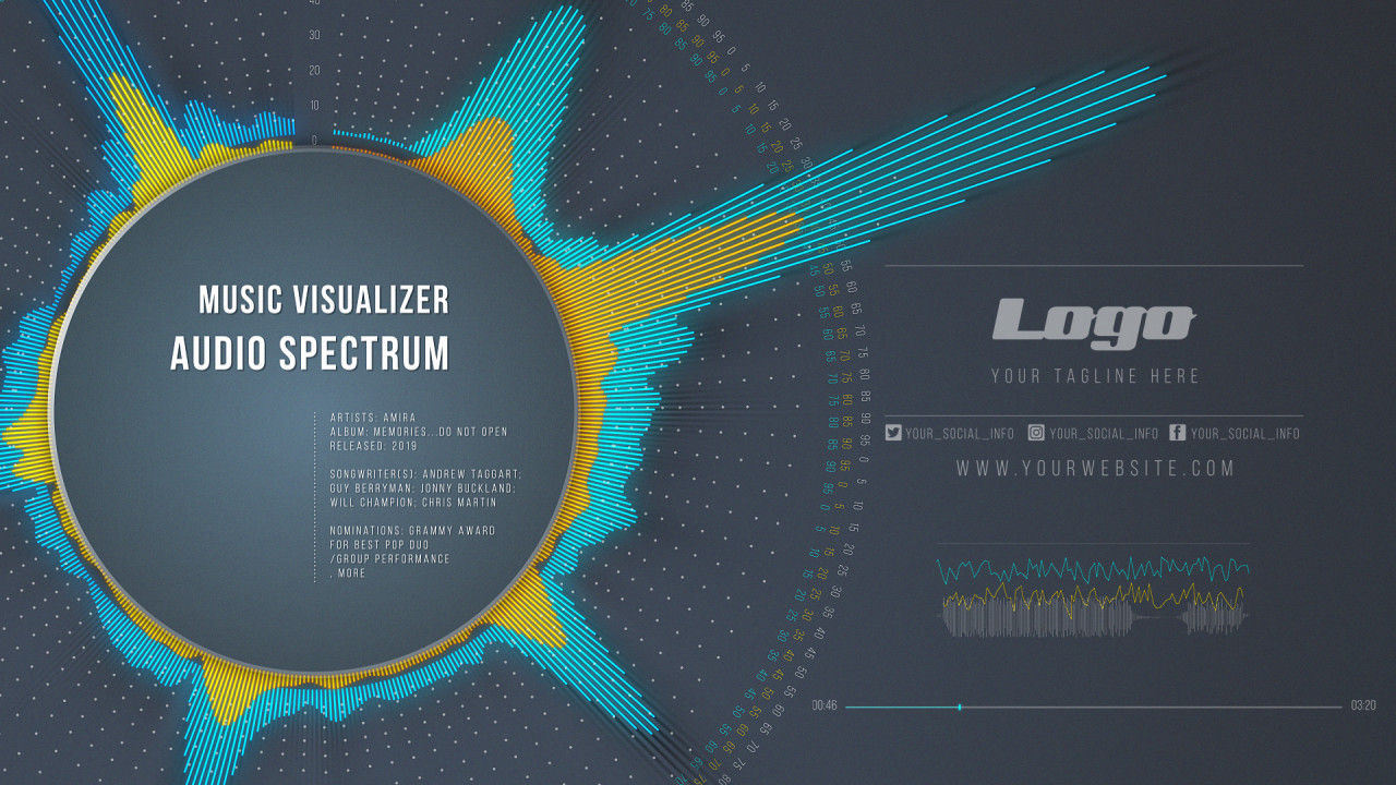 音乐展示台动态动画素材库精选AE模板
