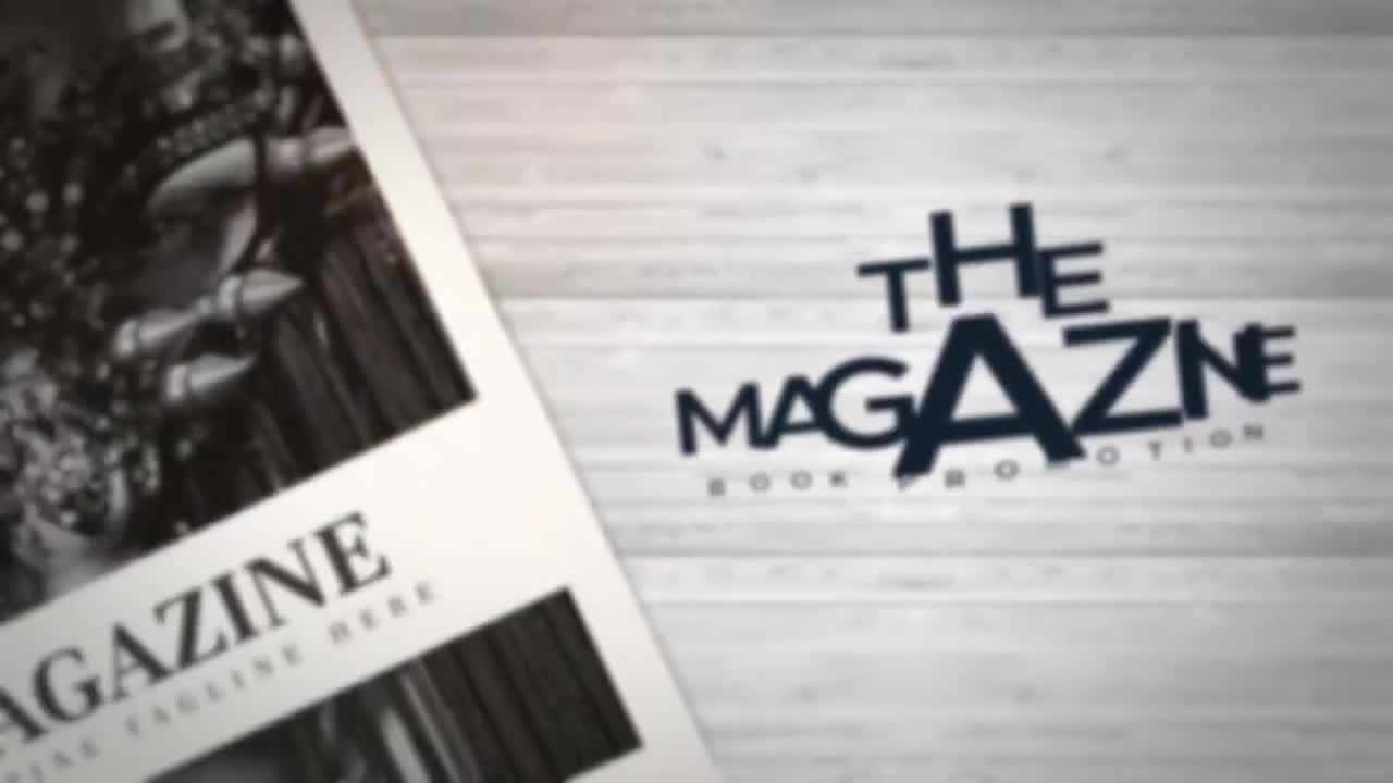 现代优雅酷炫的杂志宣传介绍素材库精选AE模板