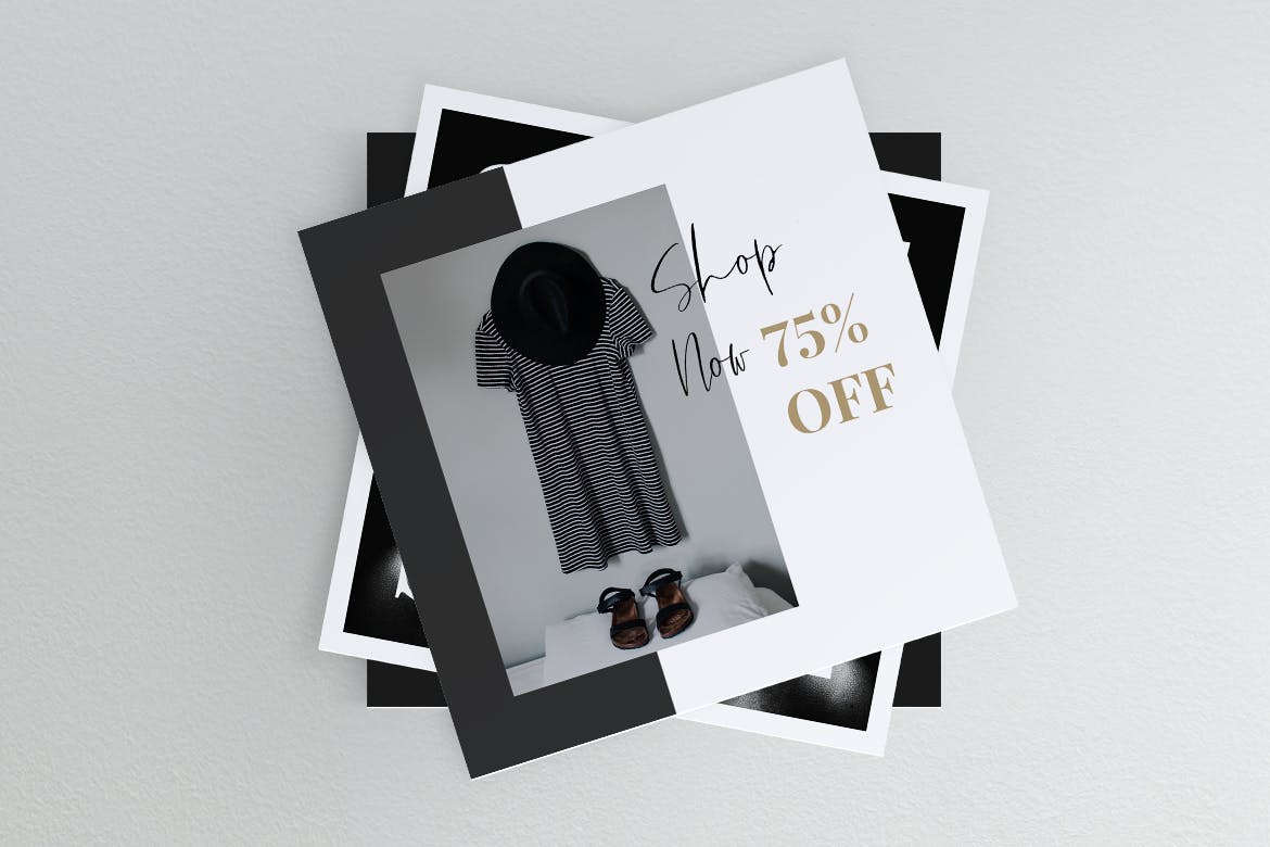 时尚品牌Instagram&Facebook社交推广设计素材 MEDINE Fashion Instagram & Facebook Post插图(1)