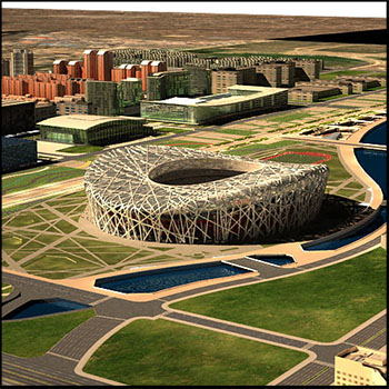 中国城市北京鸟巢国家体育馆素材之家精选3D模型