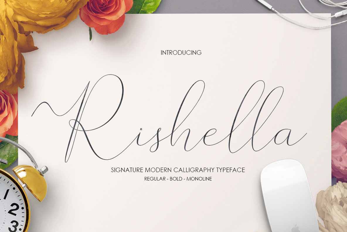 Rishella Signature Font素材之家精选英文字体