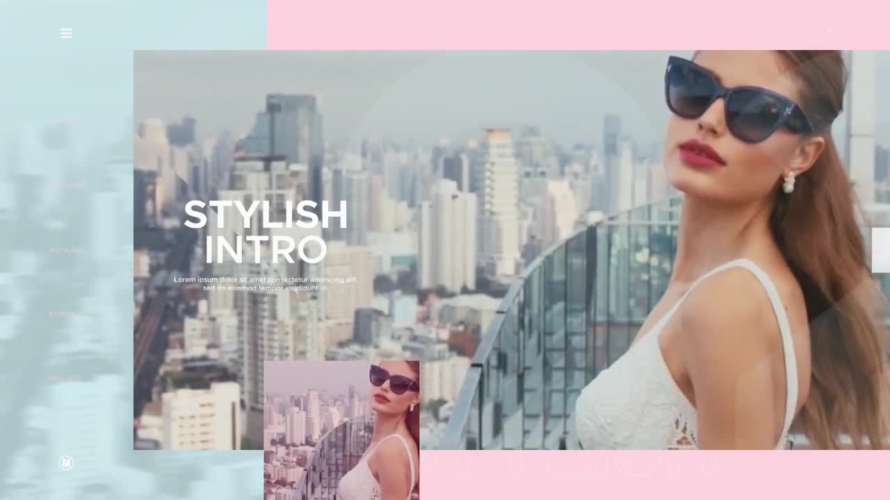 现代时尚设计风格的视频过渡和动态文字素材库精选pr模板