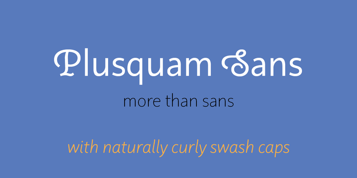 Plusquam Sans Font素材之家精选英文字体