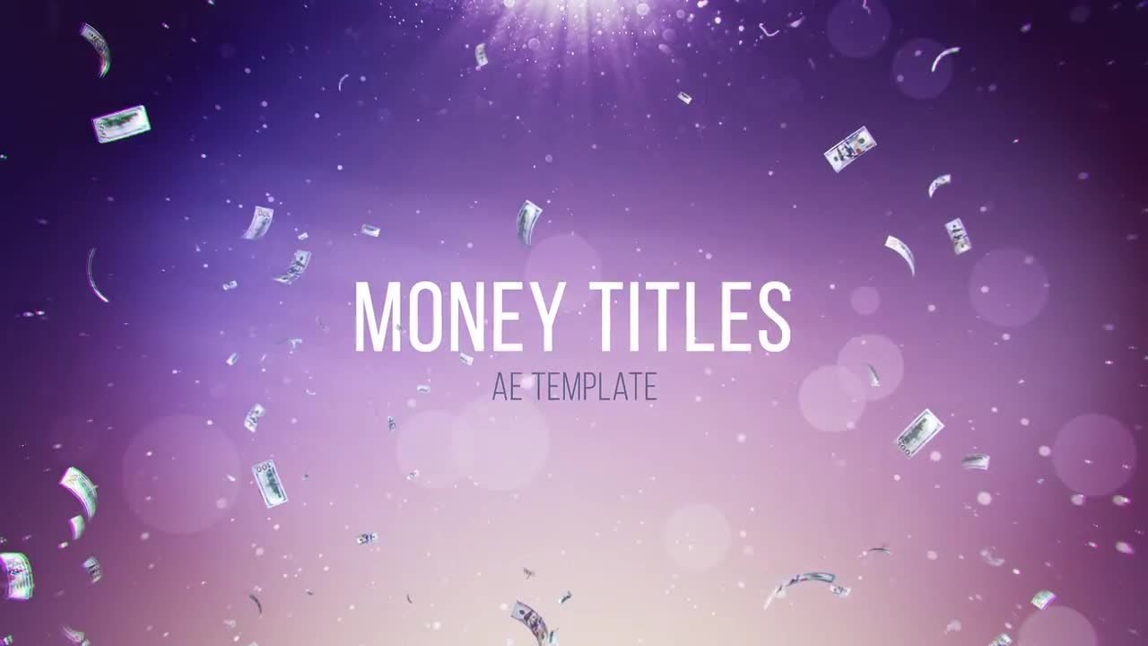 金钱标题促销素材库精选AE模板