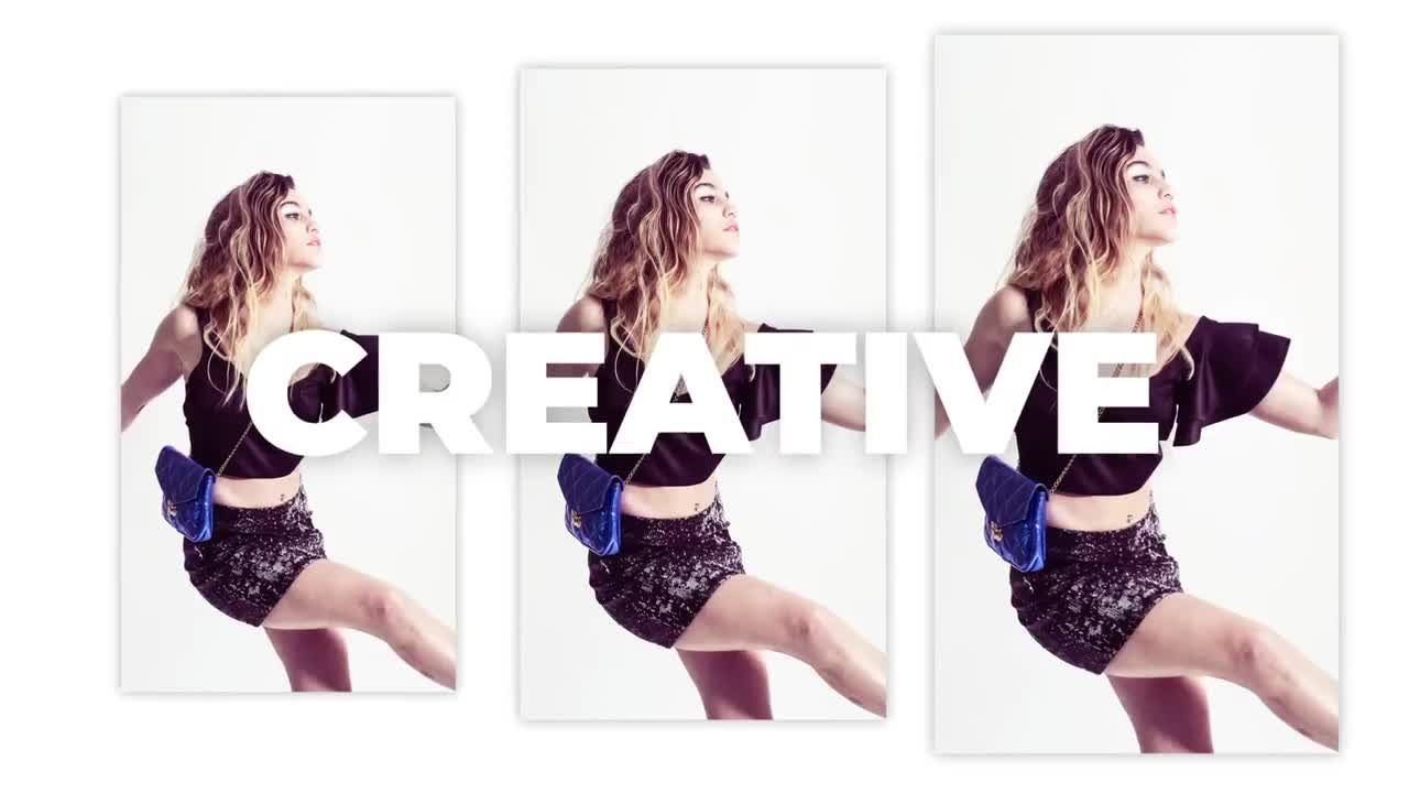 时髦的开场白文字动画过渡效果素材库精选AE模板