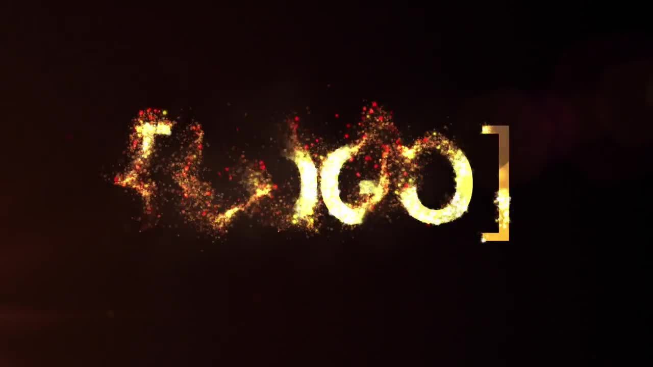 火焰燃烧效果徽标显示素材库精选AE模板