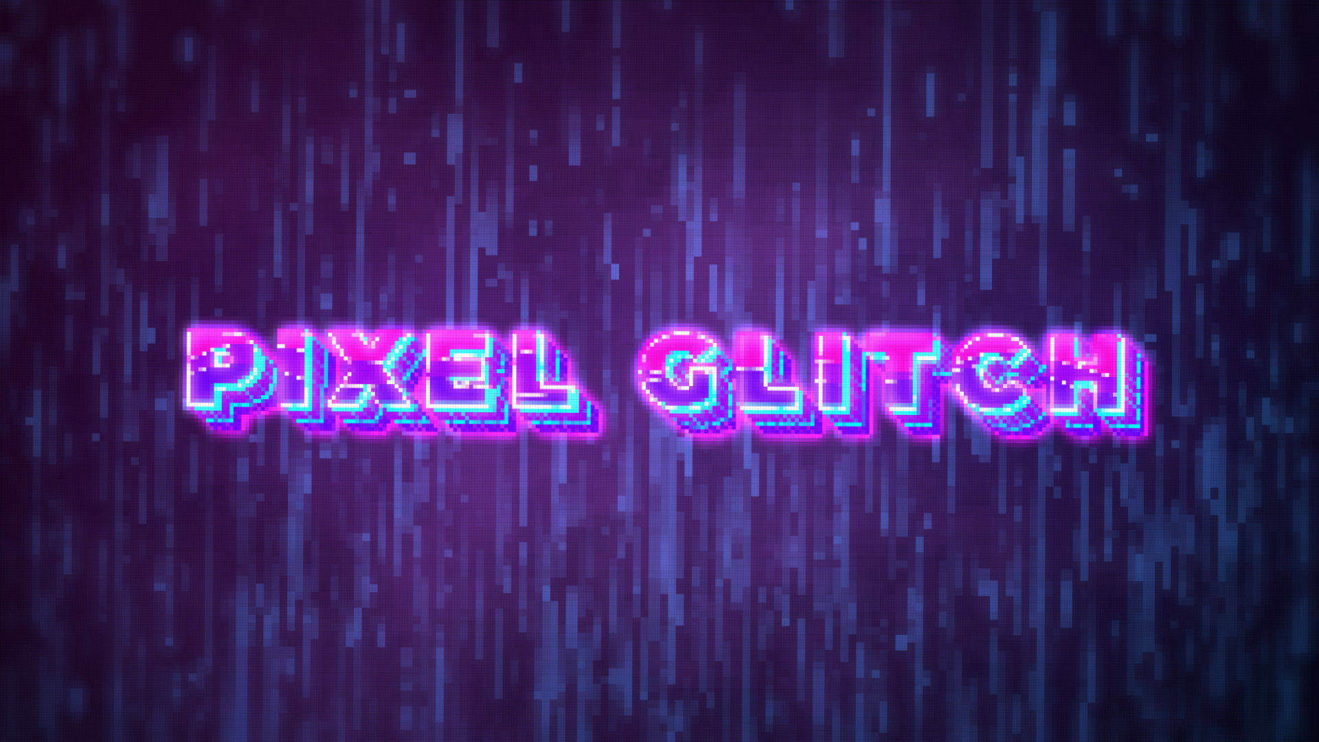 像素故障效果素材库精选AE模板