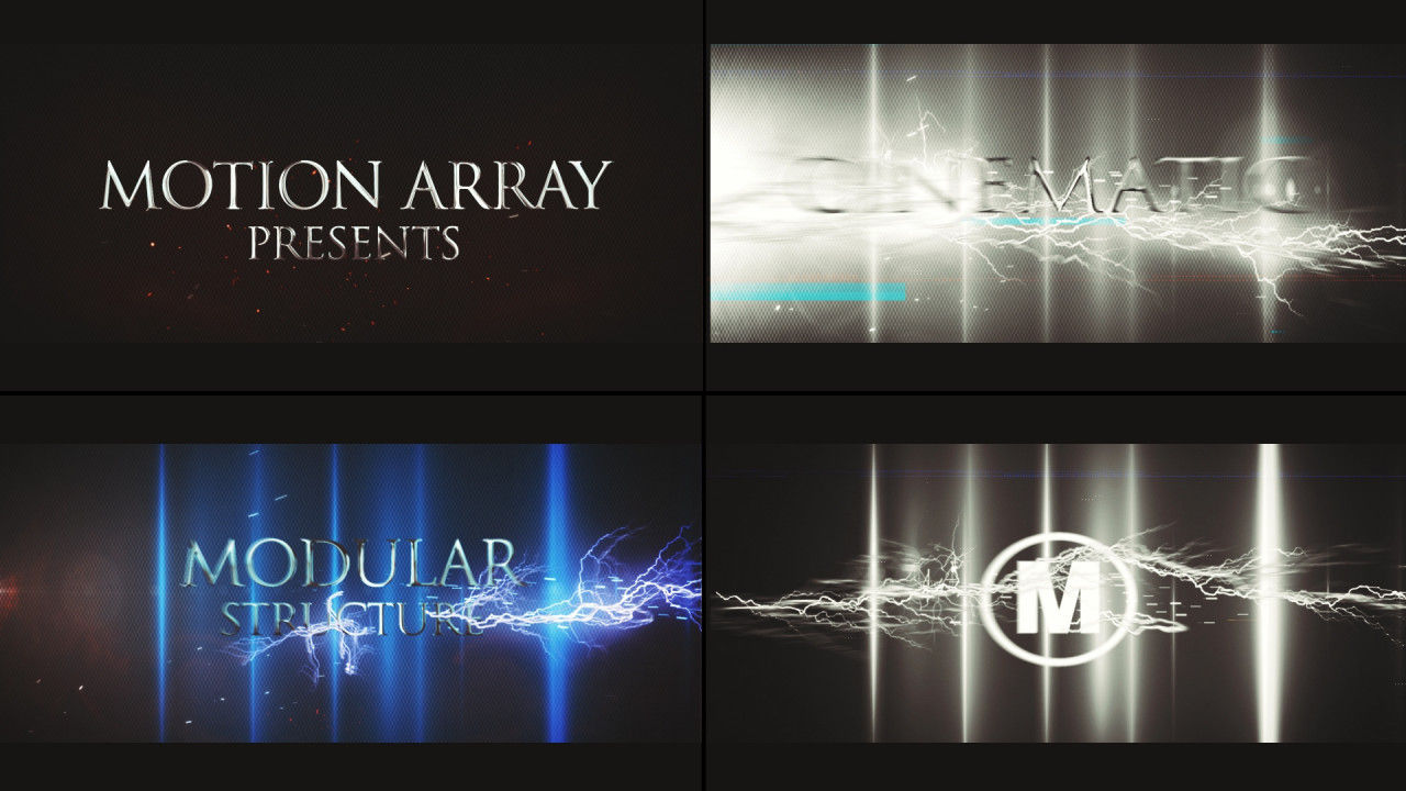 强大过渡效果的电影风暴开瓶器素材库精选AE模板