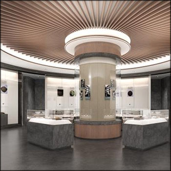 现代展览馆博物馆室内场景素材之家精选3D模型