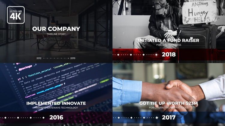 时间轴元素AE动画模板