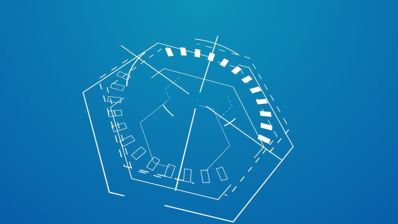 水彩画几何徽标显示素材库精选AE模板