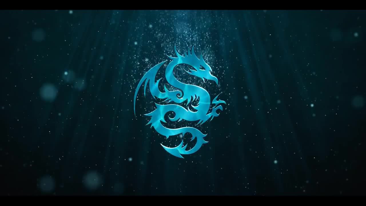 梦幻般的水下电影标志素材库精选AE模板