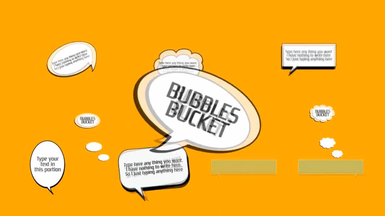 欢快而独特的动画文本气泡素材库精选AE模板